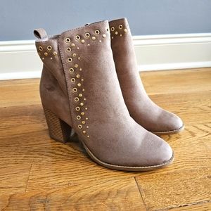 NEW! Faux Suede Ankle Bootie